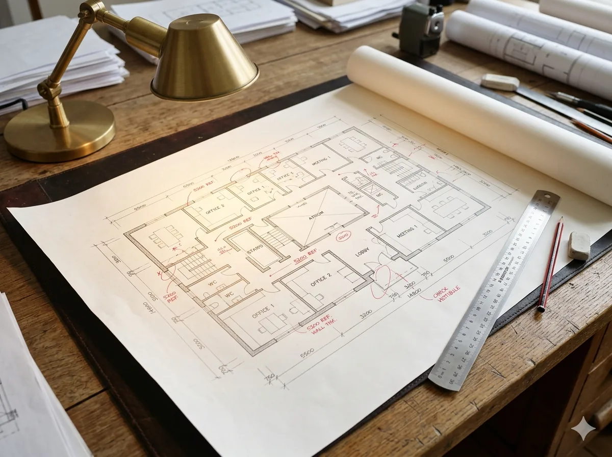 Grundriss und Bauzeichnung — Planungsunterlagen